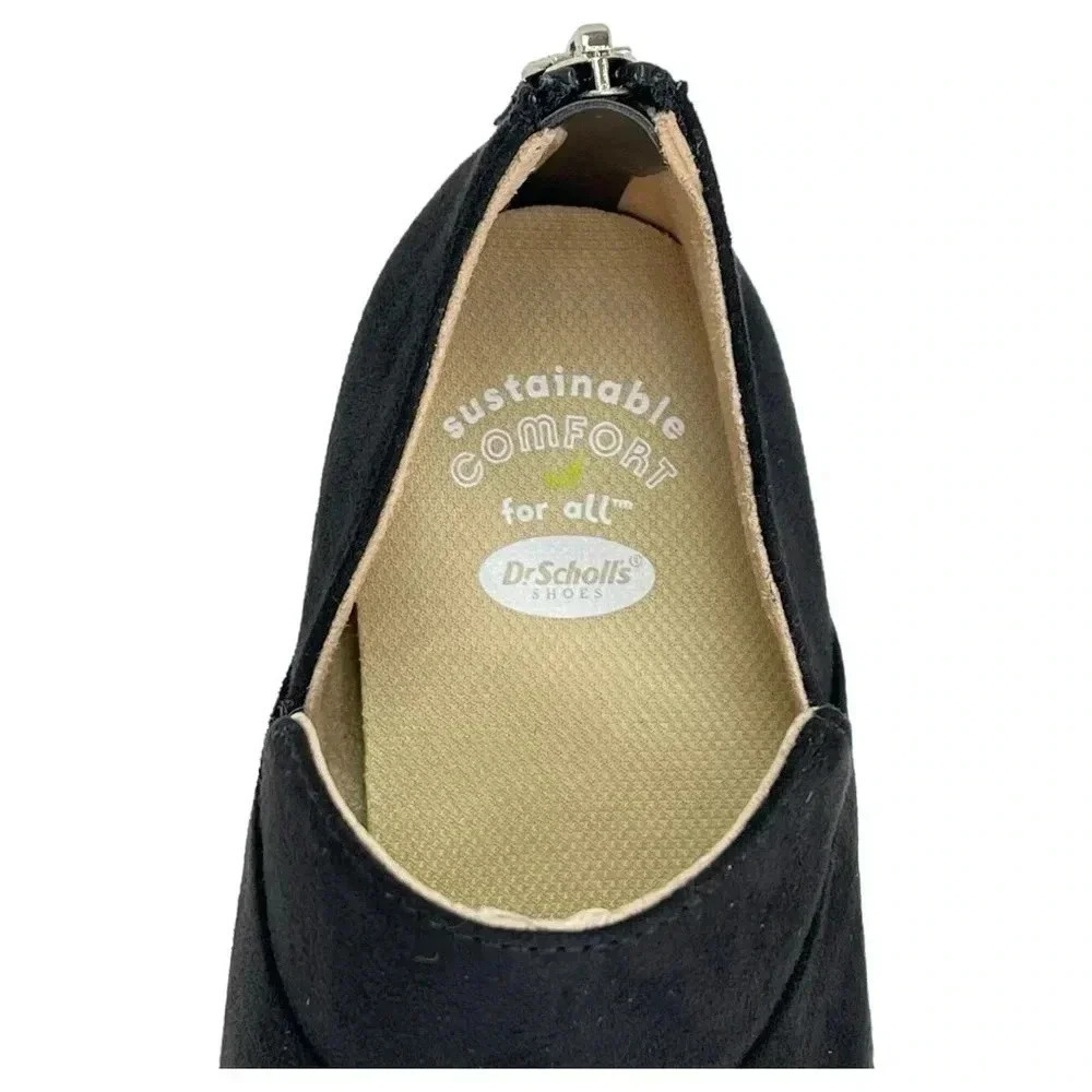 Dr. Scholl’s Always Band Black Faux Suede Womens Loafers Size 6.5M - Picture 8 of 14